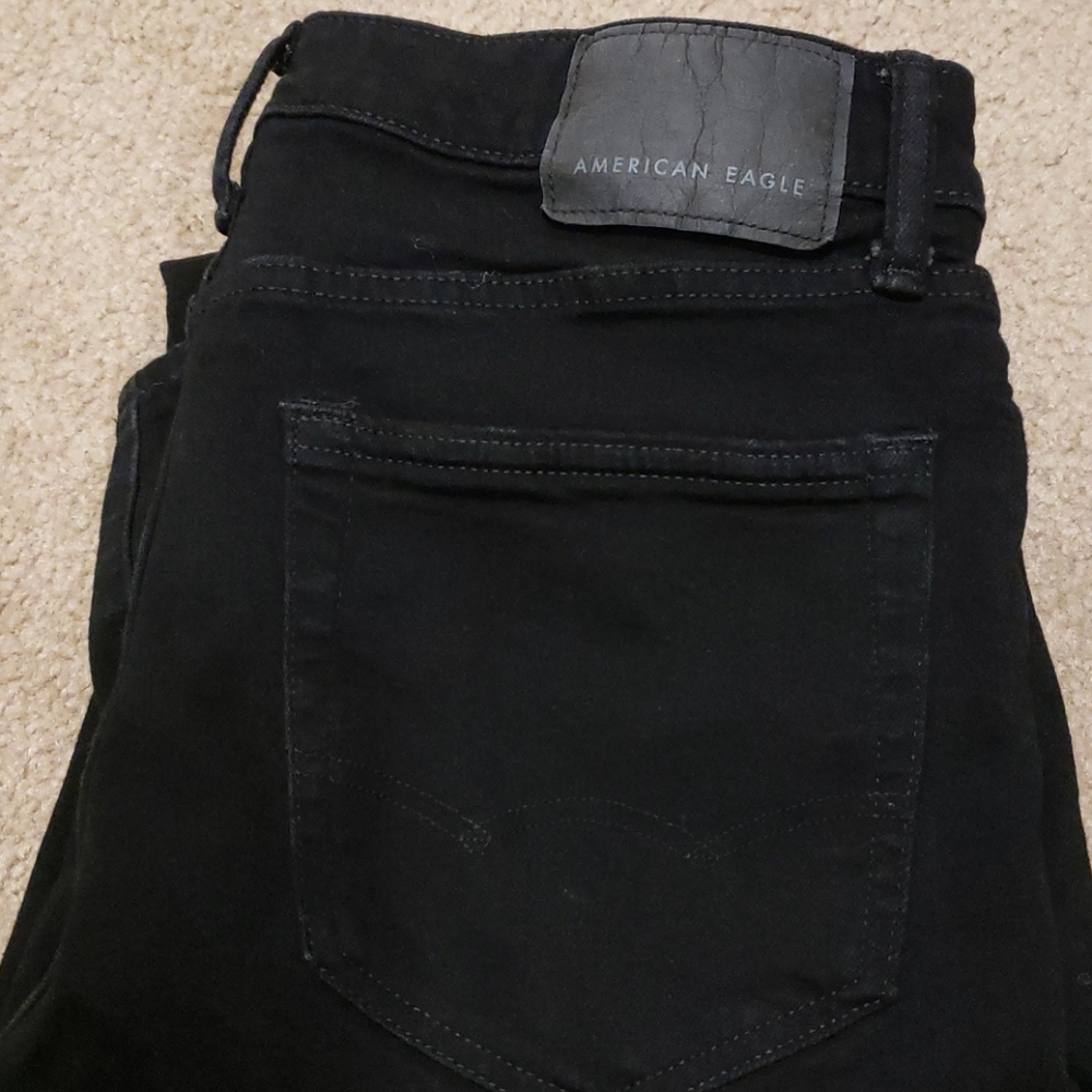 American Eagle Airflex+ men's blk jeans 31x34